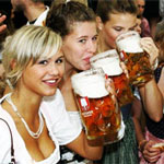 Kiev girls drinking beer