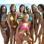 Rio beach girls in bikinis