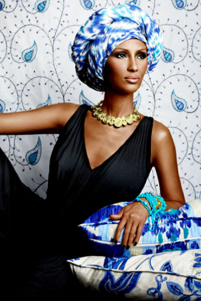 elegant and graceful Iman