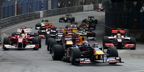 The Monaco Grand Prix car racing