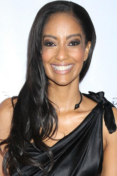 sweet Azie Tesfai in black dress