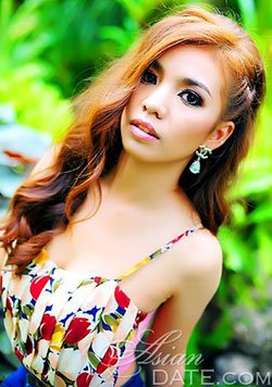 delightful Thailand girl wearing floral dress