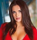 gorgeous Ukraine babe in red overall