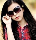 slinky Thailand girl outdoors wearing sunglasses