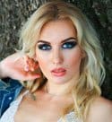cheerful and positive Ukrainian babe