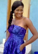 lady in blue from Nigeria