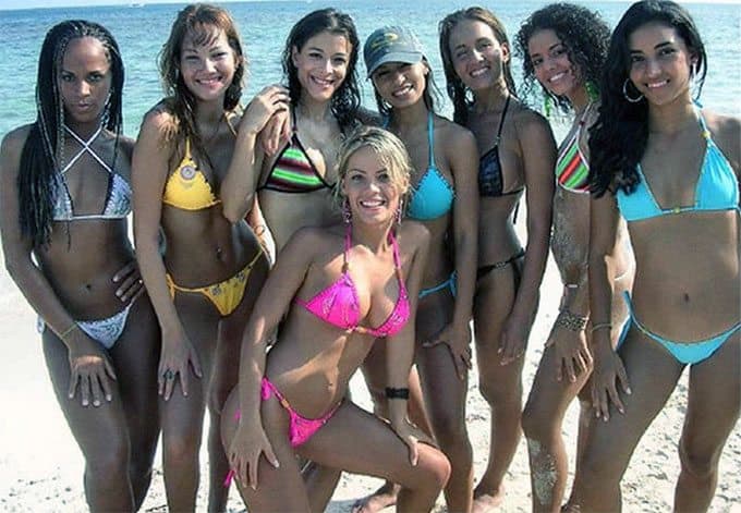 Brazilian bikini babes looking hot at the beach