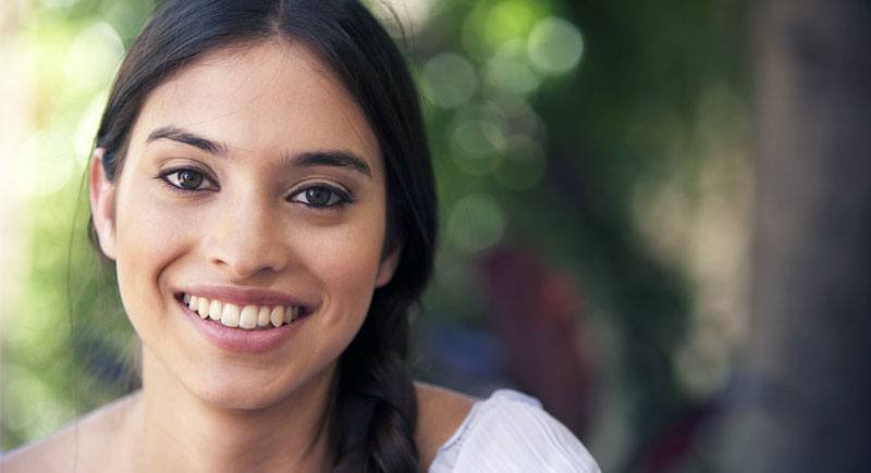 lovely Mexican woman with a sweet face