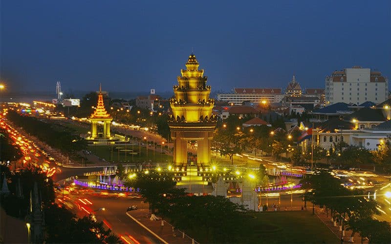 beautiful city of Phnom Penh in Cambodia