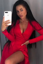 hot matured Moroccan woman in red dress