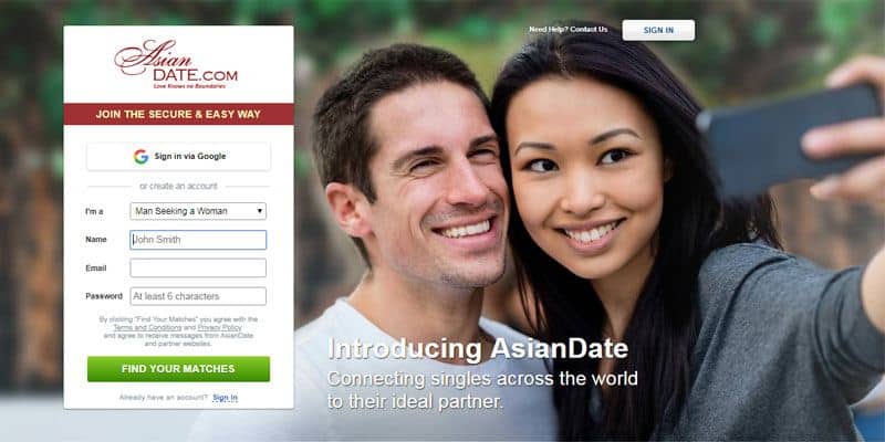 Asian Date website