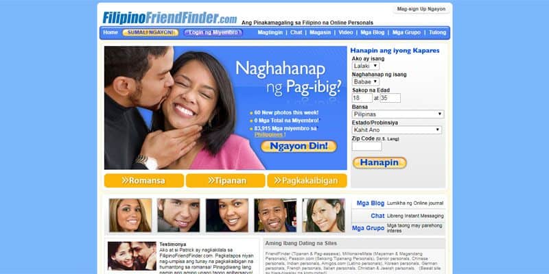 Filipino Friend Finder website