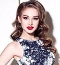 gorgeous Ukrainian woman in red lipstick