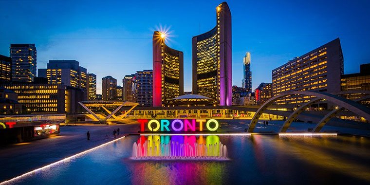 colorful Toronto name in Canada