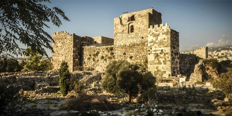 Byblos Castle in Byblos Lebanon