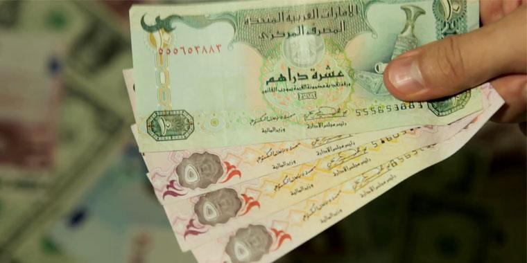 Emirati Dirhams on hand