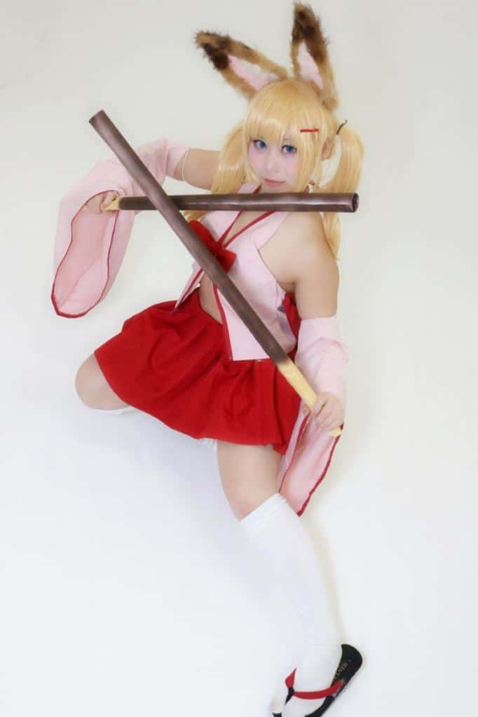 Masshiro Yuu blonde hair cosplay