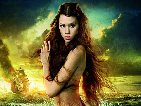 Astrid Bergès-Frisbey as a mermaid