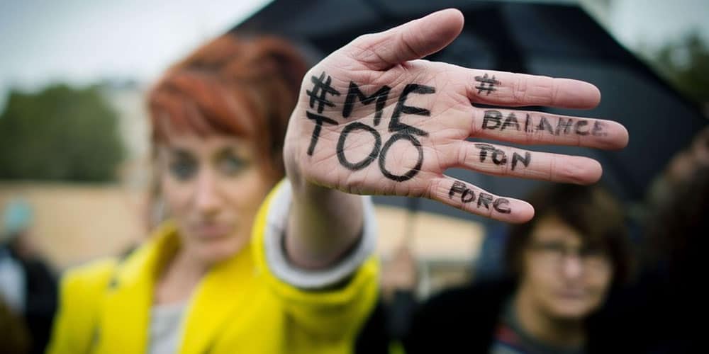 me too written on hand