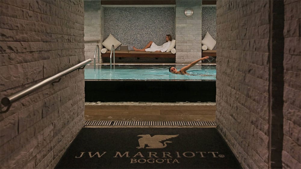 The JW Marriott spa wet zone