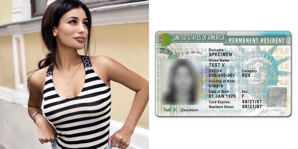 lovely Polish girl and a us green card