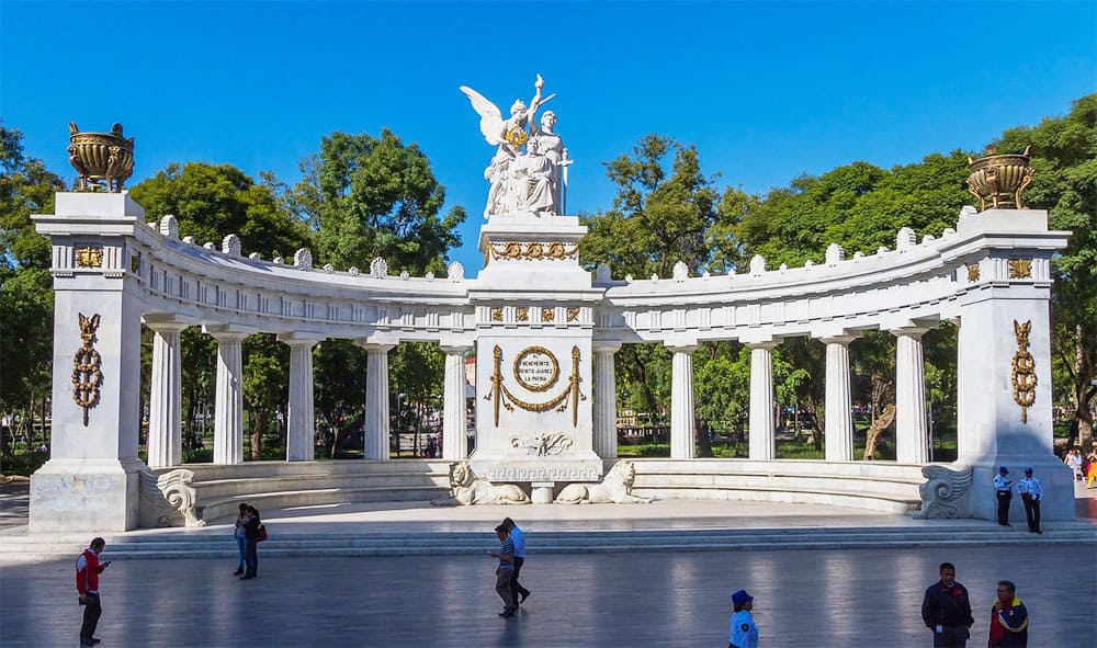 Alameda Central park in Mexico