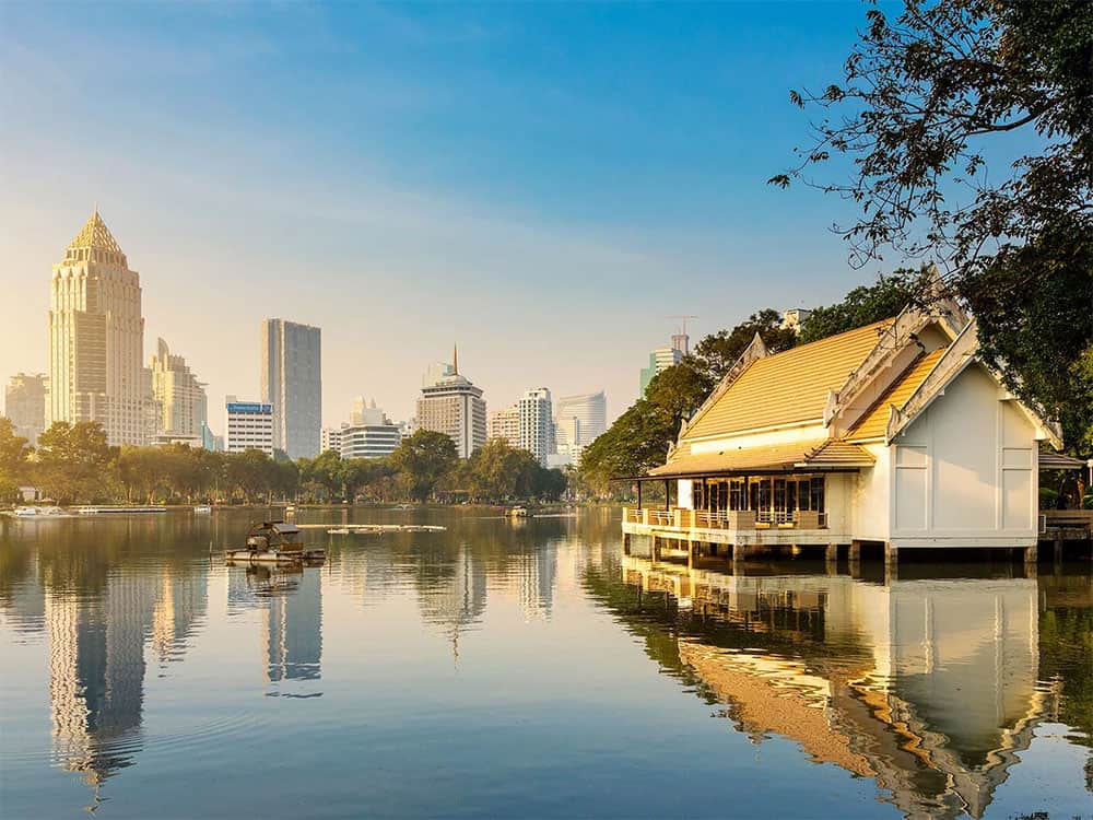 Lumpini park in Thailand