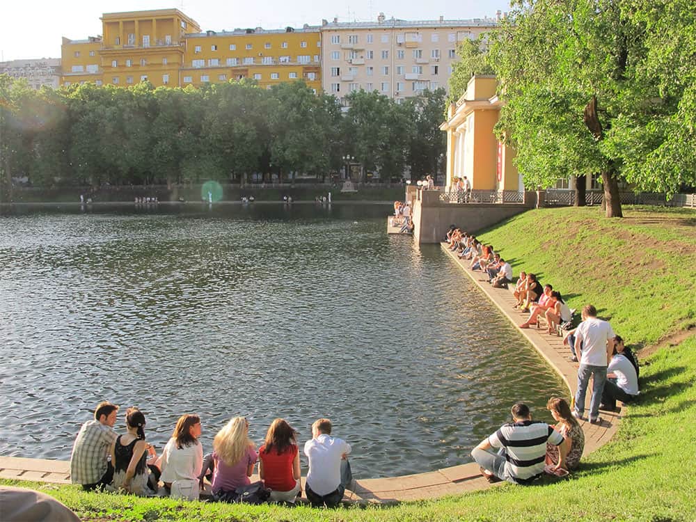 people around Patriarch's Ponds